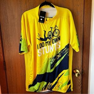 NWT Online Cycling Gear MEN'S I DO MY OWN STUNTS SHORT SLEEVE CYCLING JERSEY 5XL